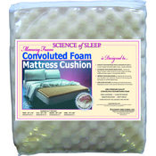 Memory Foam Convoluted Mattress Pad Queen