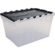 13 Gallon Storage Container Clear/Black