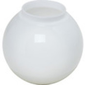 6" Necked White Acrylic Globe
