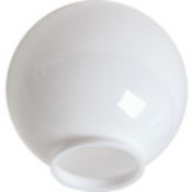 8" Necked White Acrylic Globe
