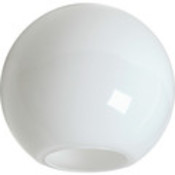 12" Flush Fitter White Acrylic Globe