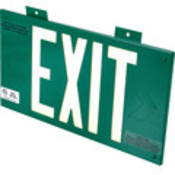 Glo Brite Single Sided Exit Sign - Green
