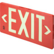 Glo Brite Single Sided Exit Sign - Red