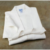 Waffle Robe 3/4 Sleeve - White