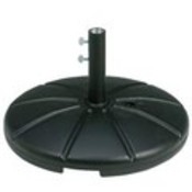 Resin Umbrella Base W/Fill Cap- Bk -