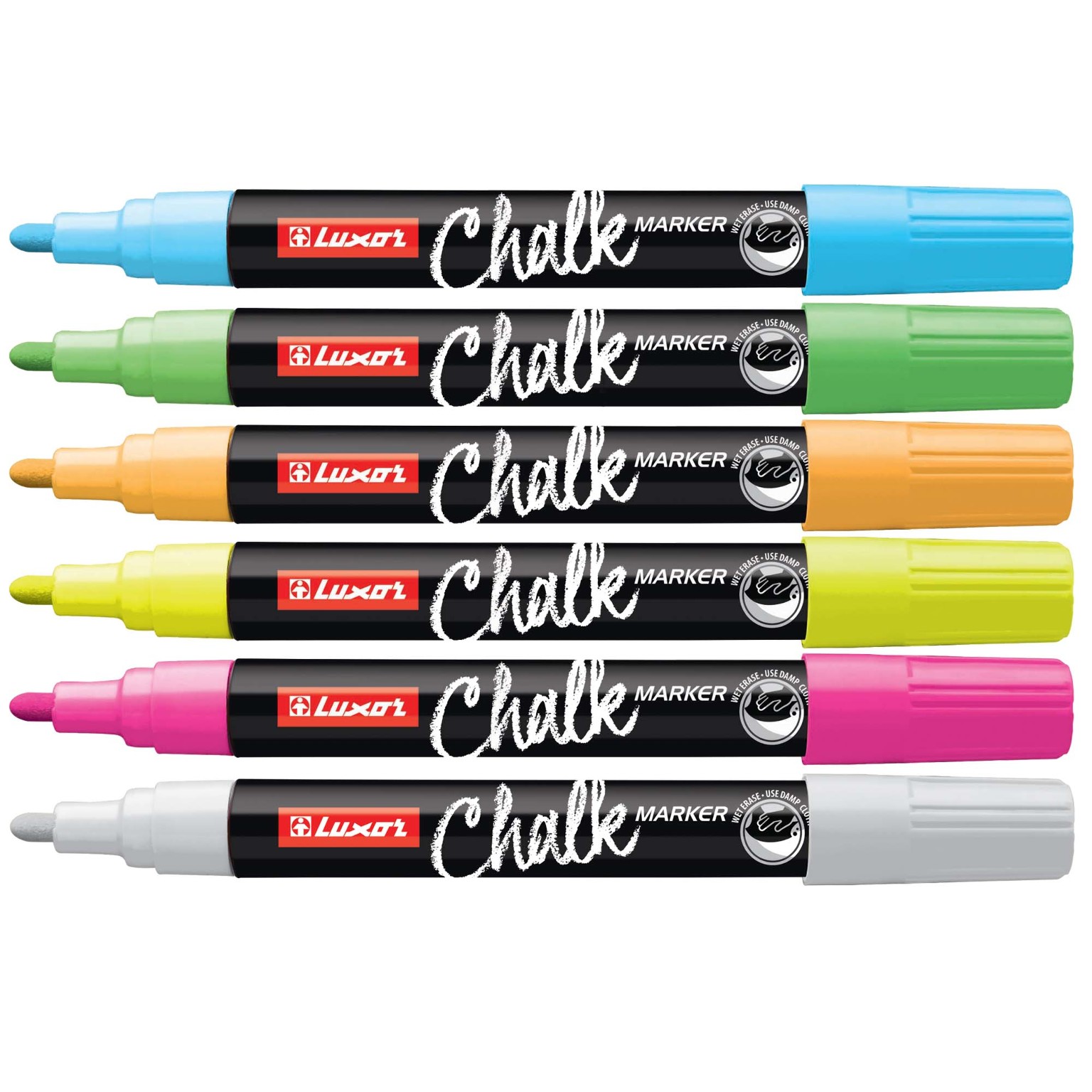 Wholesale 6 PACK CHALK MARKER MULTICOLOR (SKU 2351621 Wholesale 6 PACK CHALK MARKER MULTICOLOR (SKU 2351621