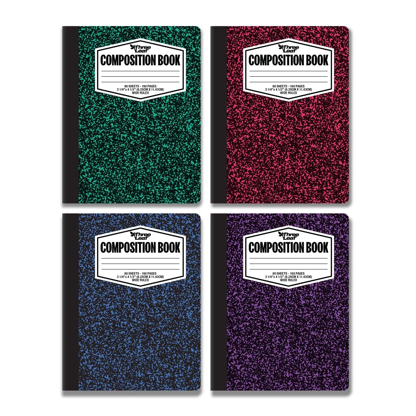 Wholesale Mini Marble Composition Book 2 Pack (SKU 1917666) DollarDays