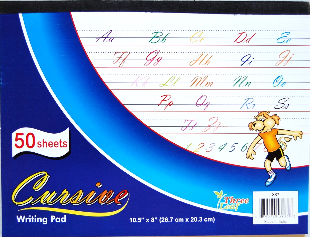 Wholesale Cursive Writing Pad - 50 Sheets - 10