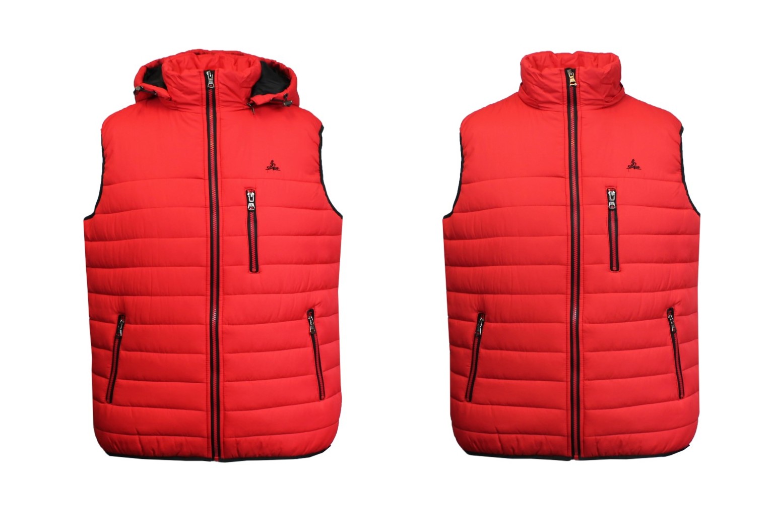 sleeveless bubble jacket
