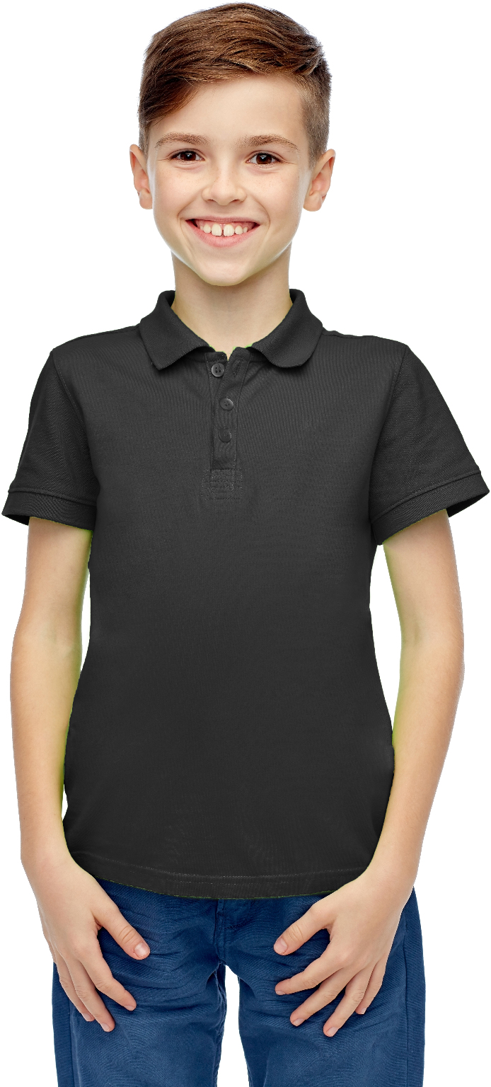 Wholesale Boys Uniform Polo Shirt Black Size 20 DollarDays