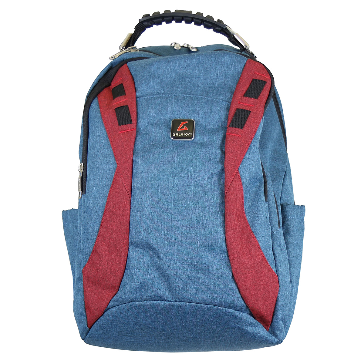 Wholesale 17" Premium Padded Laptop Backpacks Blue Red