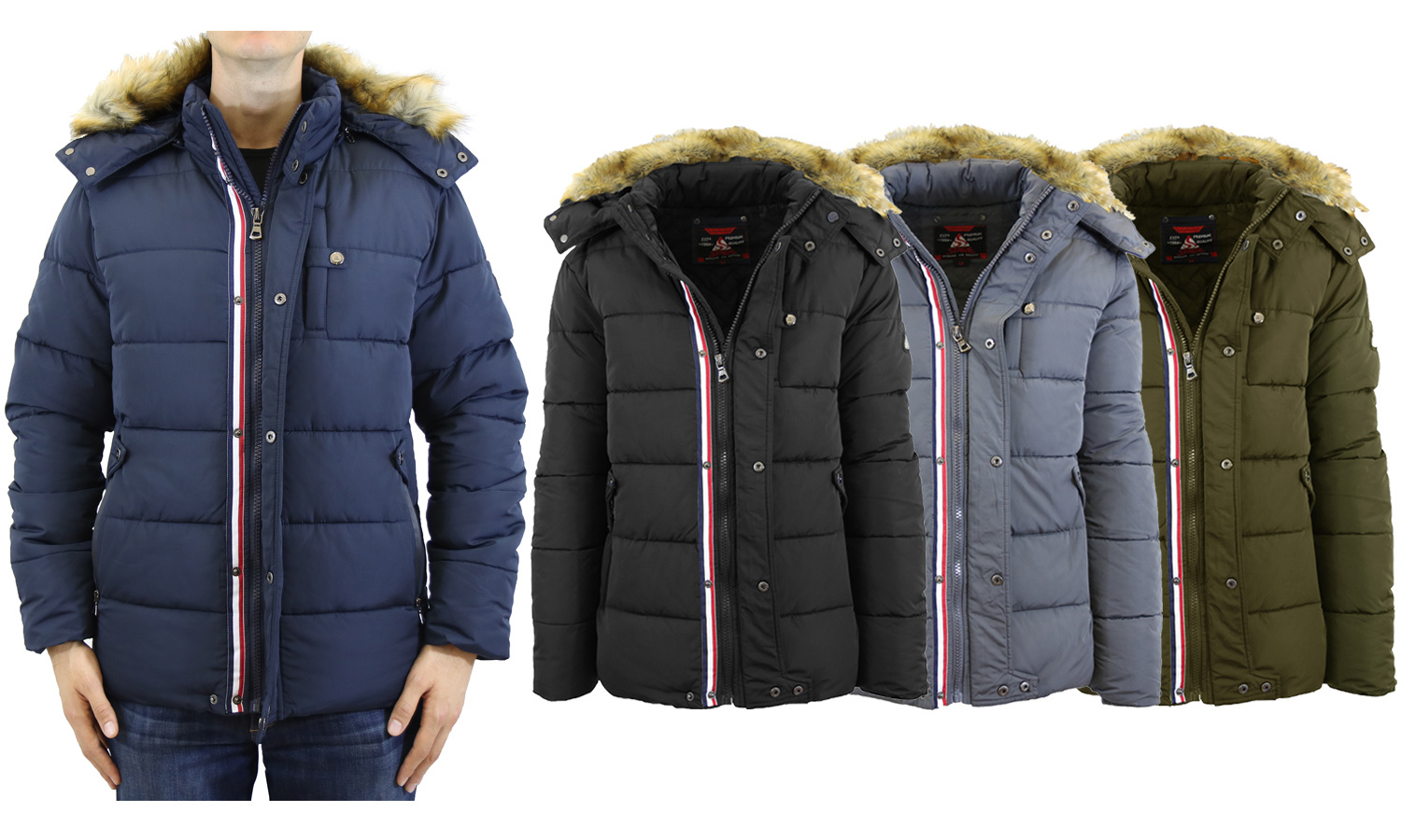 Wholesale Men's Heavyweight Snorkel Jackets, S2X, Black DollarDays