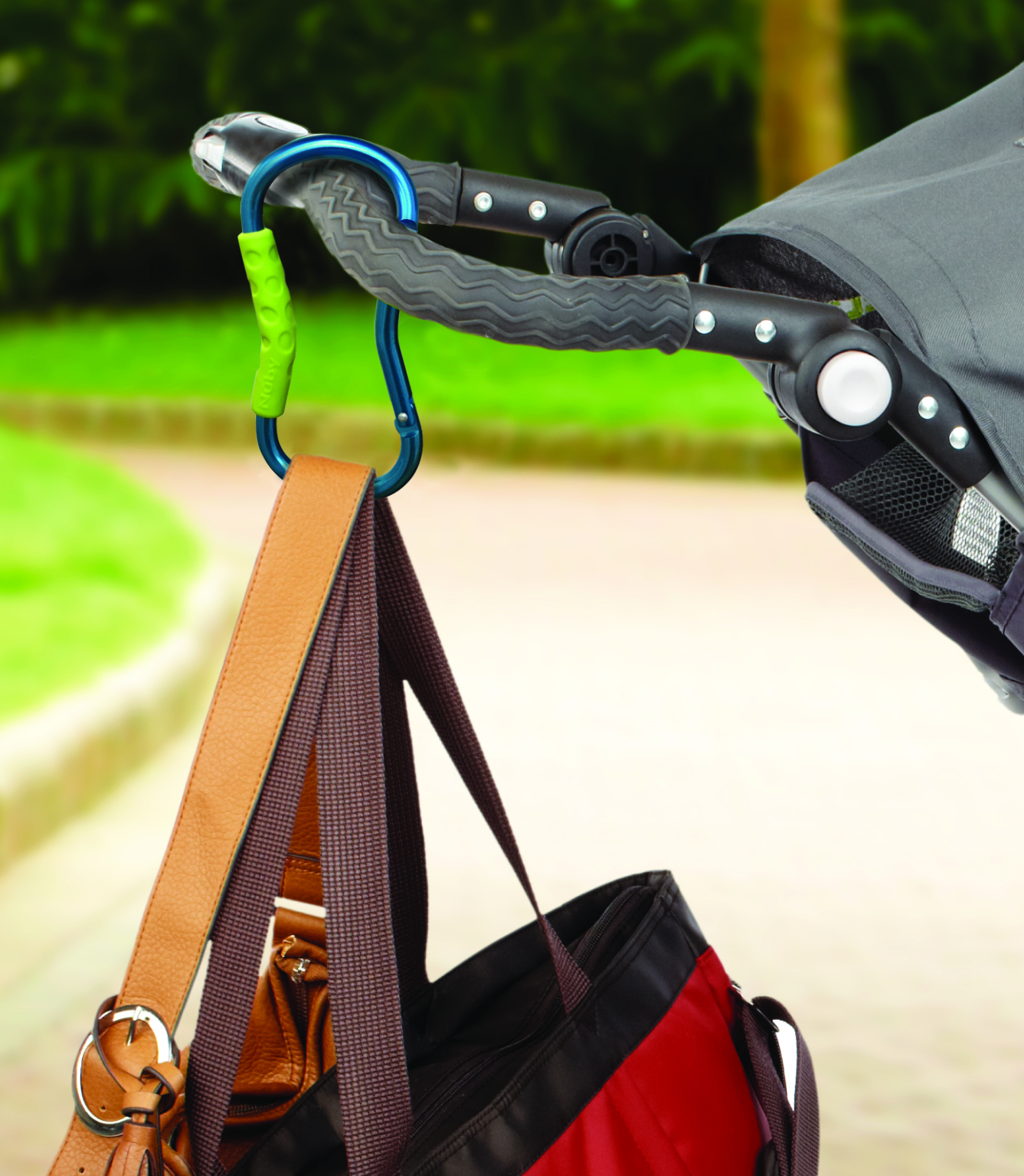 thumbnail image 2 of Nuby Baby Stroller Hook OIF8& For Diaper Bag - Handy Hook Baby Stroller Accessory Easy Grip Clip Black 2 of 14