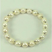 Freshwater Pearl - 7 Inch Elastic Bracelet
