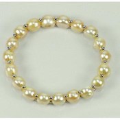 Freshwater Pearl - 7 Inch Elastic Bracelet