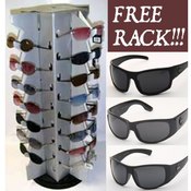 18 Dz Biker Choppers Sunglasses FREE Display Rack