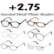 Reading Glasses Metal And Plastic Frames +2.75