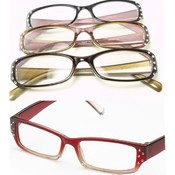 Rhinestone Reading Glasses Assorted 2 Tone Colors