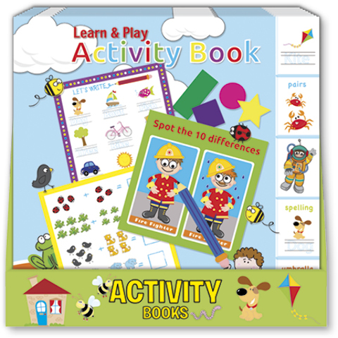 Wholesale Learn and Play Sticker Activity Books(24x$1.34)