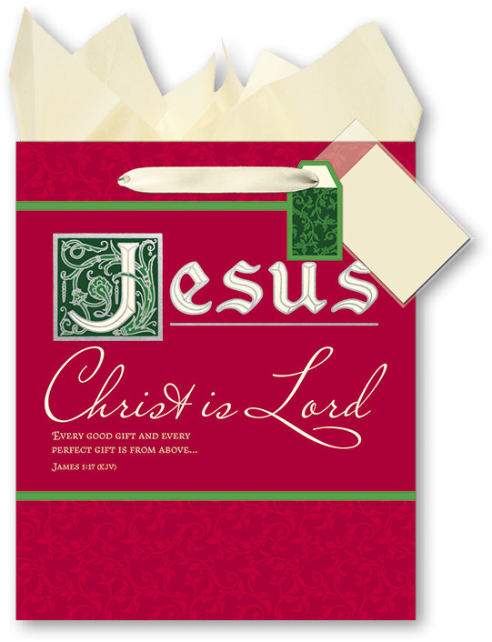 Wholesale Religious Christmas Large Gift Bag With Tissue C (SKU