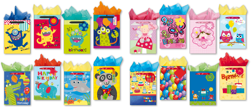 Wholesale Medium Birthday Gift Bags(48xalt=