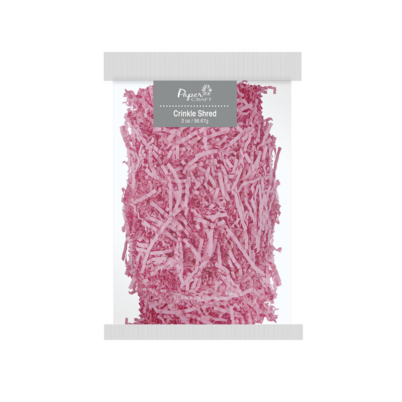 Wholesale Pink Crinkle Paper Shred Solid - 2Oz(16x.33)
