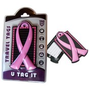 Pink Awareness Ribbon Luggage Tag