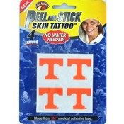 Licensed College Peel &amp; Stick Skin Tattoos 4 Pack