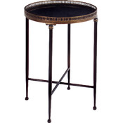 Round Black Accent Table