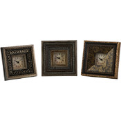 Regency 3 x 3 Framed Clocks - Set of 3