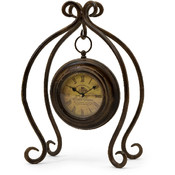 Iron Hanging Clock with Stand