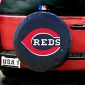 Cincinnati Reds MLB Spare Tire Cover (Black)