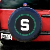 Michigan State Spartans NCAA Spare Tire Cover (Bla