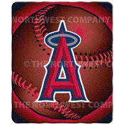 Los Angeles Angels MLB Light Weight Fleece Blanket (Flashball Series) (50x60")"