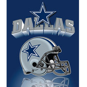Dallas Cowboys Light Weight Fleece NFL Blanket