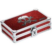 Pencil Box Ruby Bling Skull