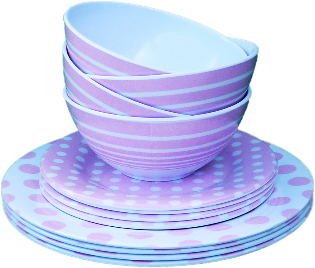 wholesale 3 piece melamine dinnerware set pink sku 1982932 dollardays wholesale 3 piece melamine dinnerware set pink sku 1982932 dollardays