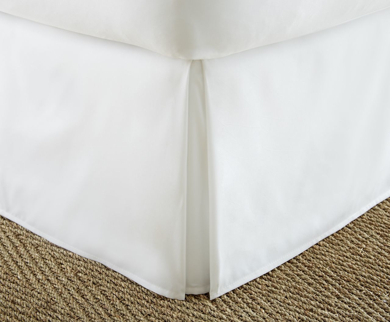 Soft Essentials Premium Pleated Bed Skirt Dust Ruffle - Whit(12x.47)