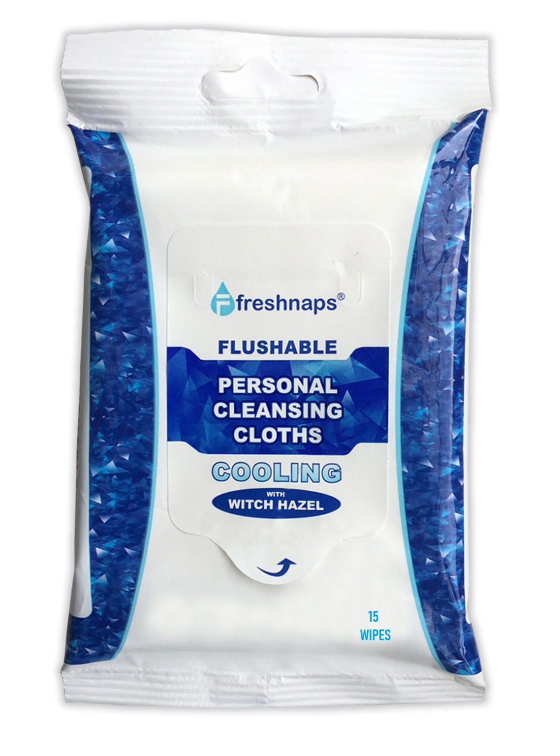 Wholesale FreshNaps Flushable Personal Cleansing Wipes 15 CT