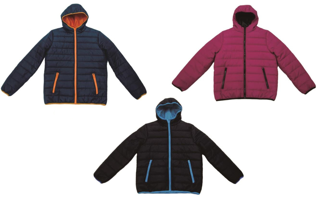 Wholesale Girls' Puffer Jackets XSXL, Hooded DollarDays
