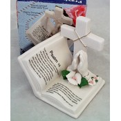 Praying Hands &amp; Cross Figurine