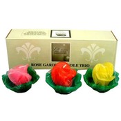 Rose Garden Trio Candles