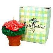 Rose Basket Candle