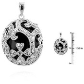 Chic Classique Black Onyx CZ Pendant