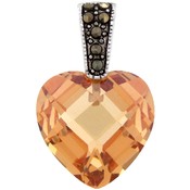 Soleil Expressions CZ Heart Pendant