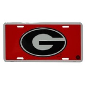 University Of Georgia Car Tag Red G