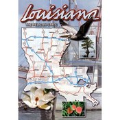 Louisiana Postcard 13238 State Map