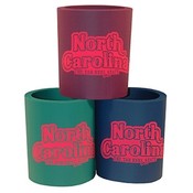 North Carolina Koozie Bubble 3 Assorted