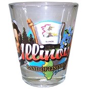 Illinois Shot Glass 2.25H X 2" W Elements