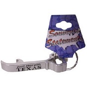 Texas Keychain Metal  Bottle Opener  Assorted  Col